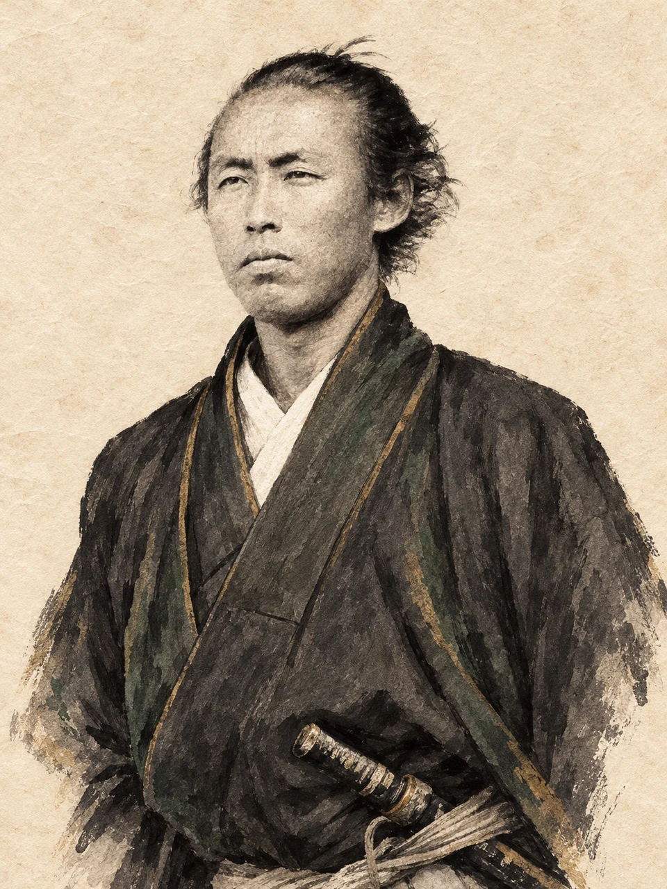 坂本龍馬／イメージ肖像（AI生成）