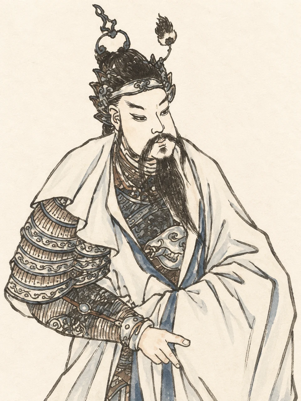趙雲／イメージ肖像（AI生成）