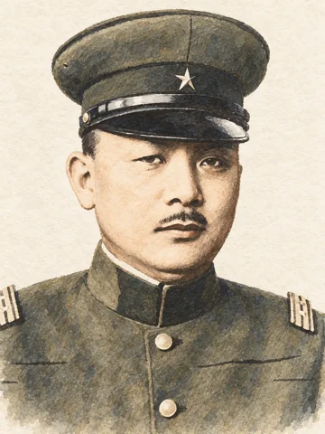 栗林忠道／イメージ肖像（AI生成）
