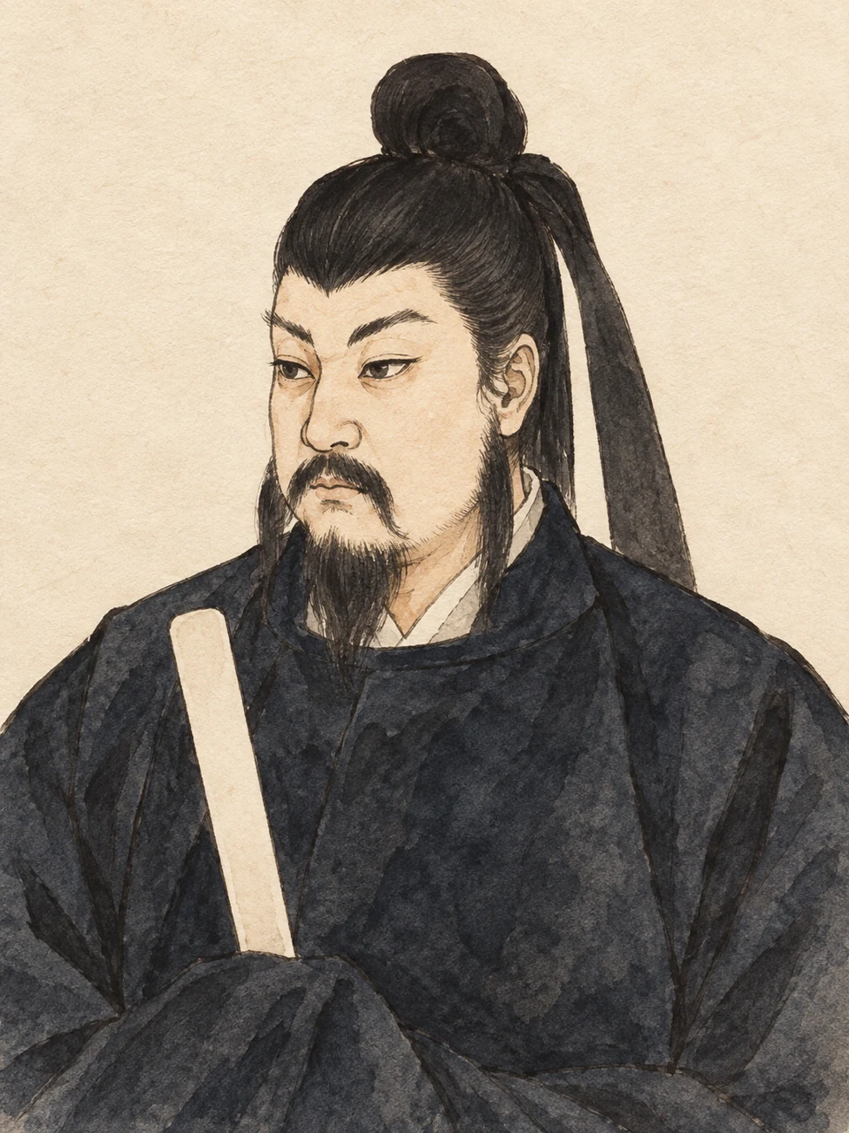 天智天皇（中大兄皇子）／イメージ肖像（AI生成）